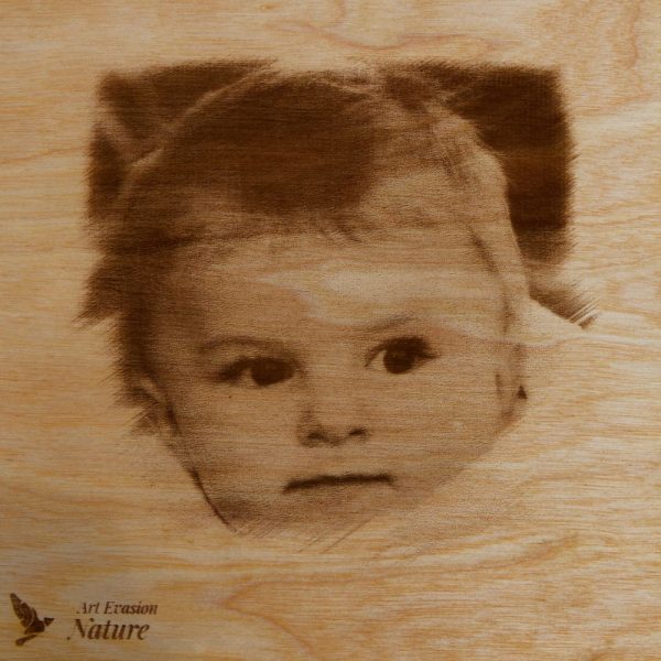 Portrait gravure laser